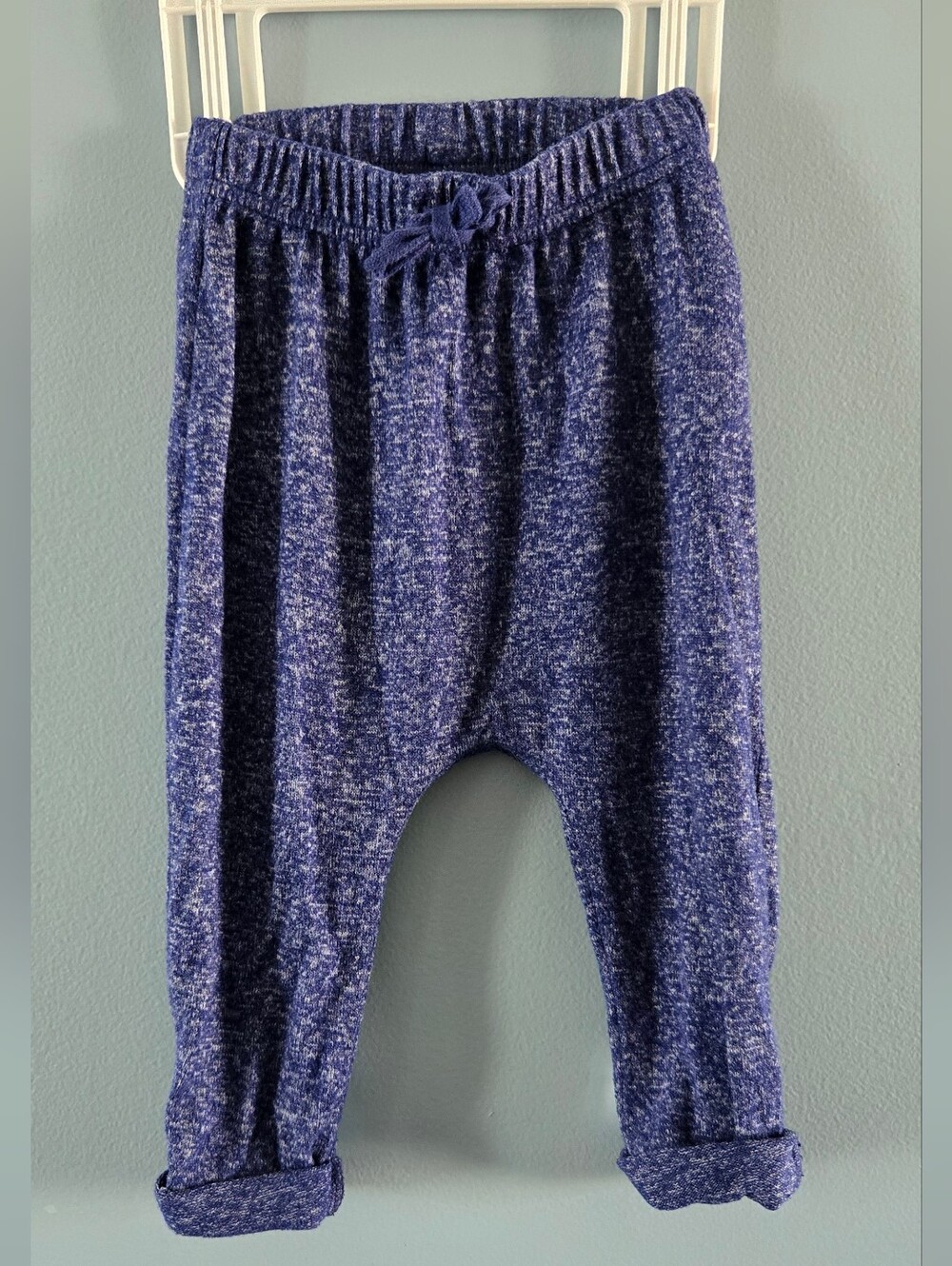 Old Navy Heathered Navy Blue Baby Harem Pants 6-12m